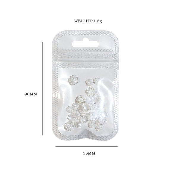 SP0473 30Pcs/Pack 3D Camellia Nail Art Decorative Rhinestones(Light Change)