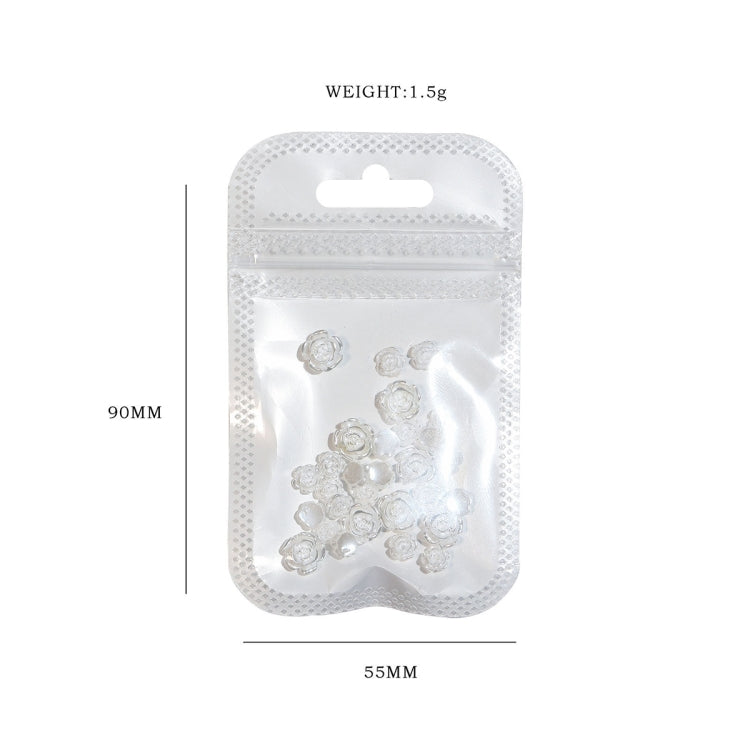 SP0473 30Pcs/Pack 3D Camellia Nail Art Decorative Rhinestones(Light Change)