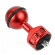 2.5cm Ball Head Clip for Action Camera Underwater Video Camera Light Diving Joint(Red) - Connection Mount by PMC TechLife | Online Shopping South Africa | PMC TechLife | Buy Now Pay Later Mobicred