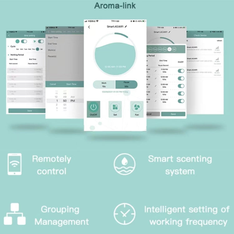 Intelligent Remote Mobile Phone Control Automatic Aromatherapy Machine(UK Plug)
