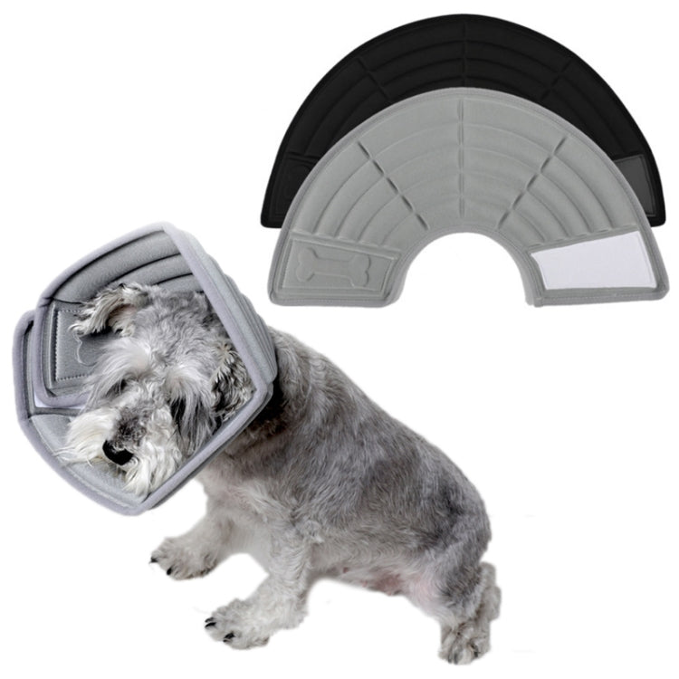 Pet Grooming Anti-Bite Neck Ring, Specification: M(Grey)