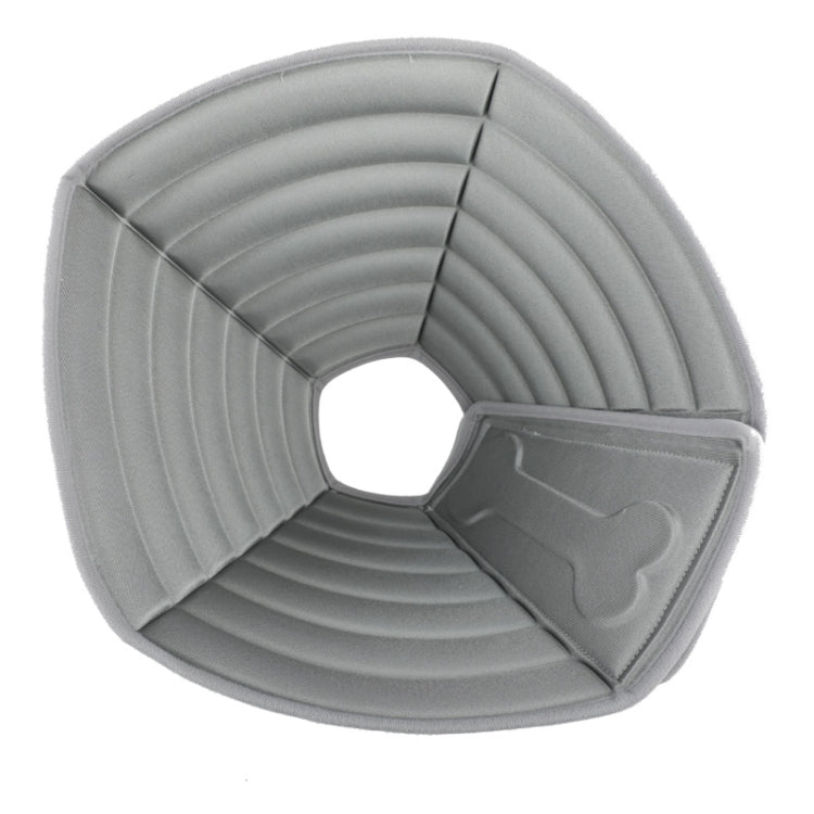 Pet Grooming Anti-Bite Neck Ring, Specification: XL(Grey)