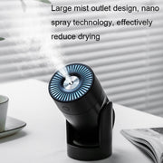 L09 USB Plug-in Rotating Colorful Night Light Humidifier(Pink)