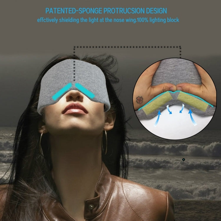 Oversized Cotton Breathable Blackout Sleep Eye Mask(Black)