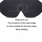 Three-Dimensional Breathable Hollow Sleep Shading Eye Mask, Specification: Champagne Color