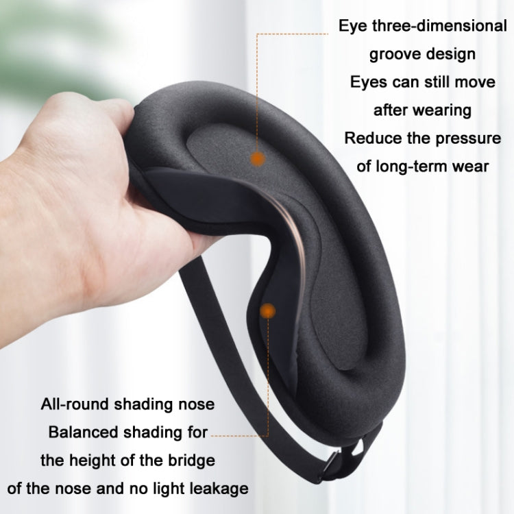 Three-Dimensional Breathable Hollow Sleep Shading Eye Mask, Specification: Champagne Color