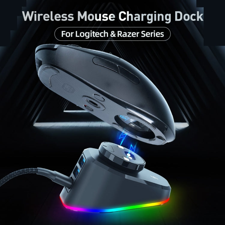 For Logitech G502 / GPW1 / 2 Wireless Mouse Charging Dock Stand White Stream