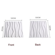 PVC Material Stereo 3D Shooting Background Board Photo Props,50 X 50cm(D094 European -style White)