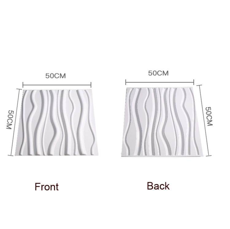PVC Material Stereo 3D Shooting Background Board Photo Props,50 X 50cm(D094 European -style White)