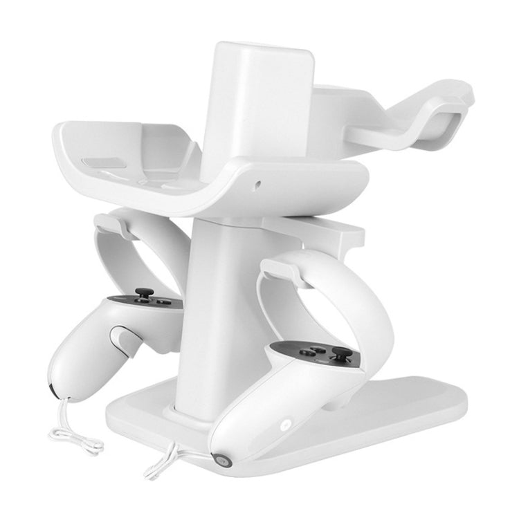 VR Stand Headset Display And Controller Holder Mount For Meta Quest 2(White)