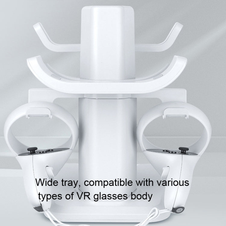 VR Stand Headset Display And Controller Holder Mount For Meta Quest 2(White)