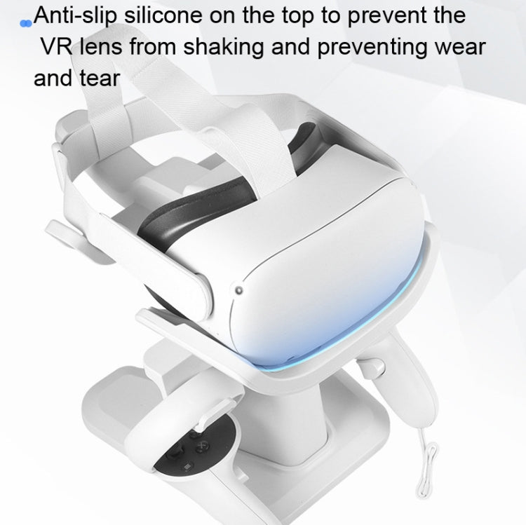 VR Stand Headset Display And Controller Holder Mount For Meta Quest 2(White)