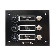 3 Groups Shake Switch AOS3045 Switch Panel Marine Retrofit Each With Independent Fuse Protection