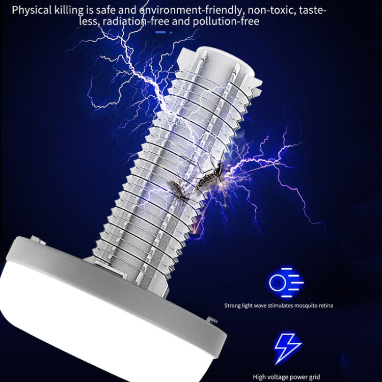 Outdoor USB Charging Lighting Mosquito Capture(W882 Black)