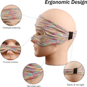 VR Glasses Head-mounted Breathable Sweat-proof Eye Mask(Navy)
