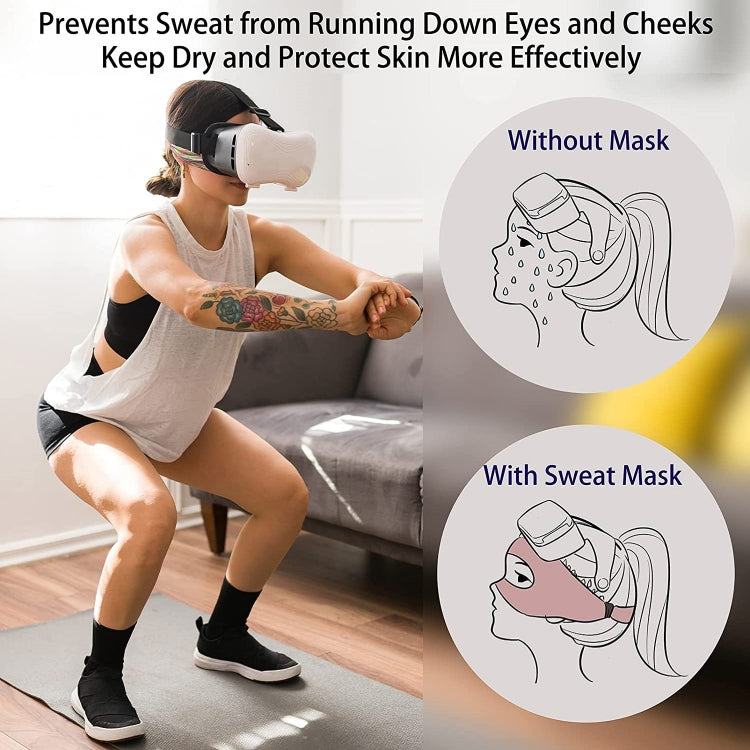 VR Glasses Head-mounted Breathable Sweat-proof Eye Mask(Colorful)