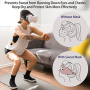 VR Glasses Head-mounted Breathable Sweat-proof Eye Mask(Navy)