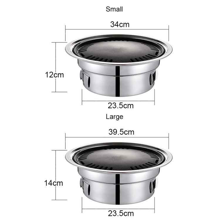 Home Multifunctional Adjustable Fire Barbecue Grill, Size: L (Pan+Net)