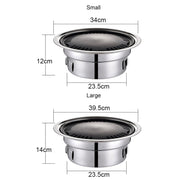 Home Multifunctional Adjustable Fire Barbecue Grill, Size: L (Pan+Net)