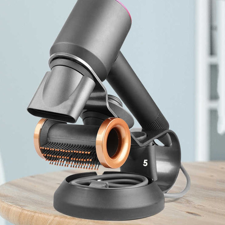 For Dyson Supersonic Hair Dryer Stand Holder With Cable Storage Function(Silver)