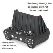 Sunnylife For DJI RC Remote Control Silicone Protective Case, Style: Without Hood (Black)