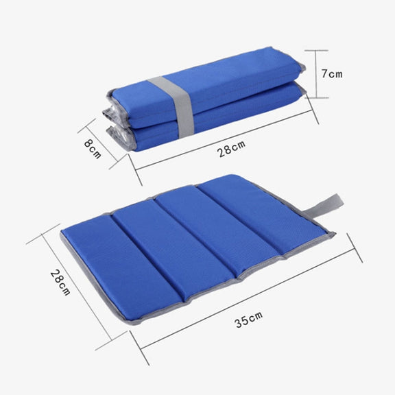 2 PCS Outdoor Water-resistant and Moisture-proof Foldable Picnic Cushion(Blue)