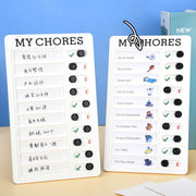 Wall Hanging Checklist Memo Boards Adjustable Checklist Board,Style: My Chores