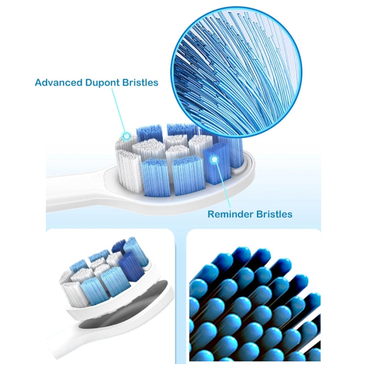 Toothbrush Head For Philips HX3/HX6/HX9 Series(Double Effect Black)