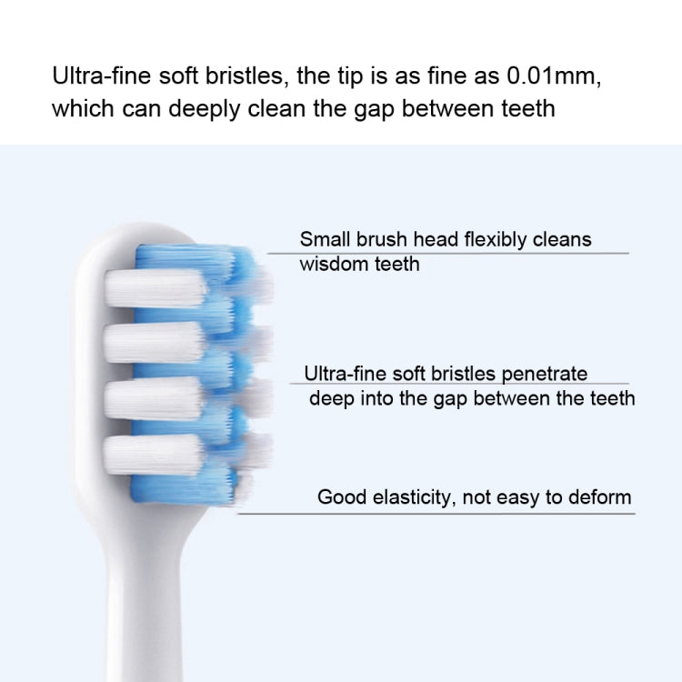 3 PCS For DR. Bei  Electric Toothbrush Replacement Head(Sensitive Type)