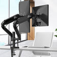 KALOC Computer Monitor Desktop Double Screen Air Pressure Lifting Bracket - free shipping - PMC TechLife - Order now!