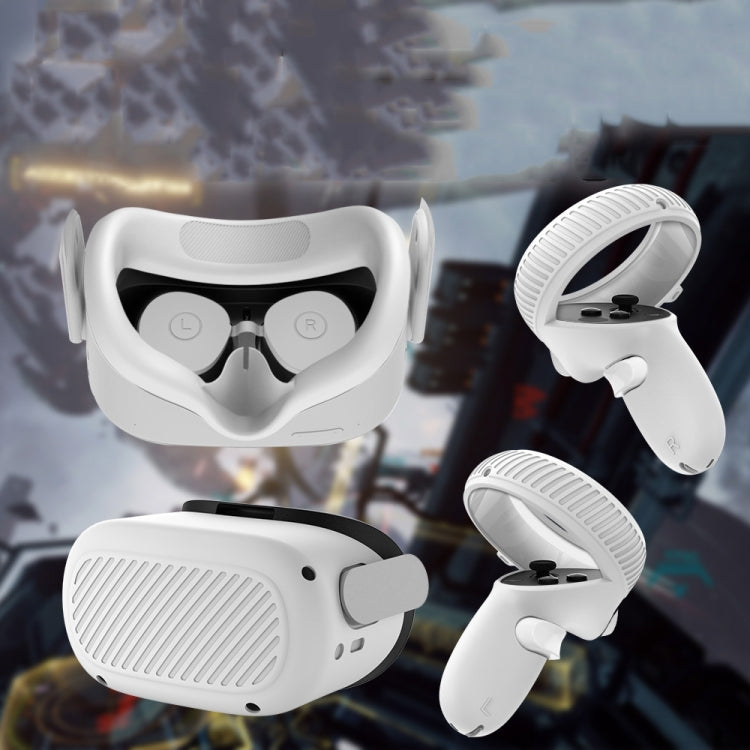 VR Glasses Lens Shell Handle Protective Case For Oculus Quest 2(White)