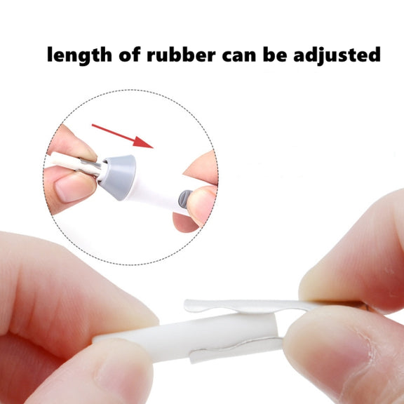 Tenwin 8302 Adjustable Electric Eraser With Rubber Refills For Sketch Drawing Erasing(Black)