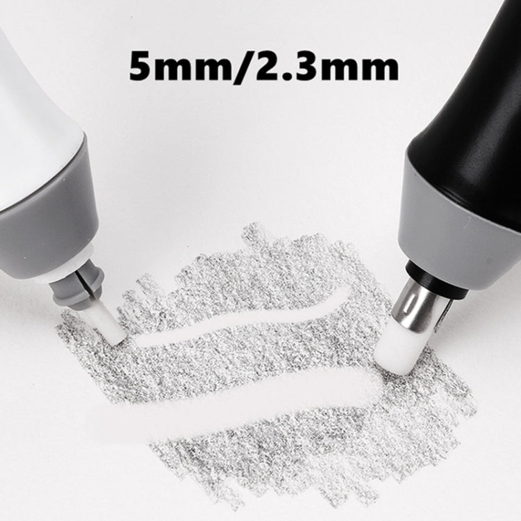 Tenwin 8302 Adjustable Electric Eraser With Rubber Refills For Sketch Drawing Erasing(Black)