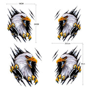5PCS Tear Eagle 3D Car Sticker Scratch Covering Body Pull Flower Sticker, Style: Right (18x 24cm)