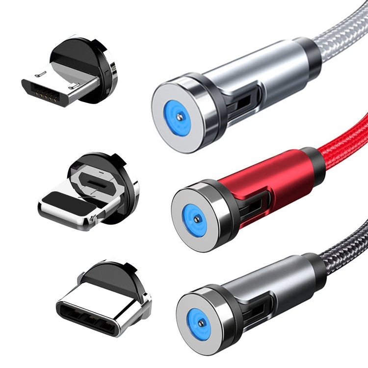 CC56 8Pin Magnetic Interface Dust Plug Rotating Data Charging Cable, Cbale Length: 1m(Silver)