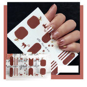10 PCS 3D Hot Stamping Water-resistant Nail Art Sticker(Z/A083)