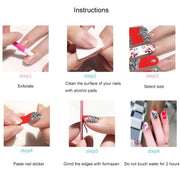 10 PCS 3D Hot Stamping Water-resistant Nail Art Sticker(Z/A088)