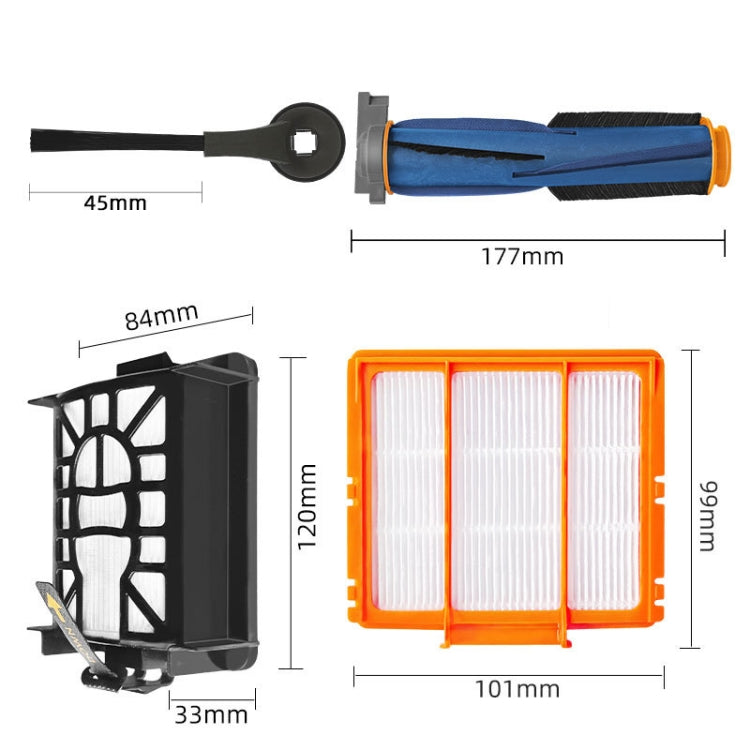 For Shark AI AV2501AE / AV2502AE Robot Vacuum Accessories Main Brush
