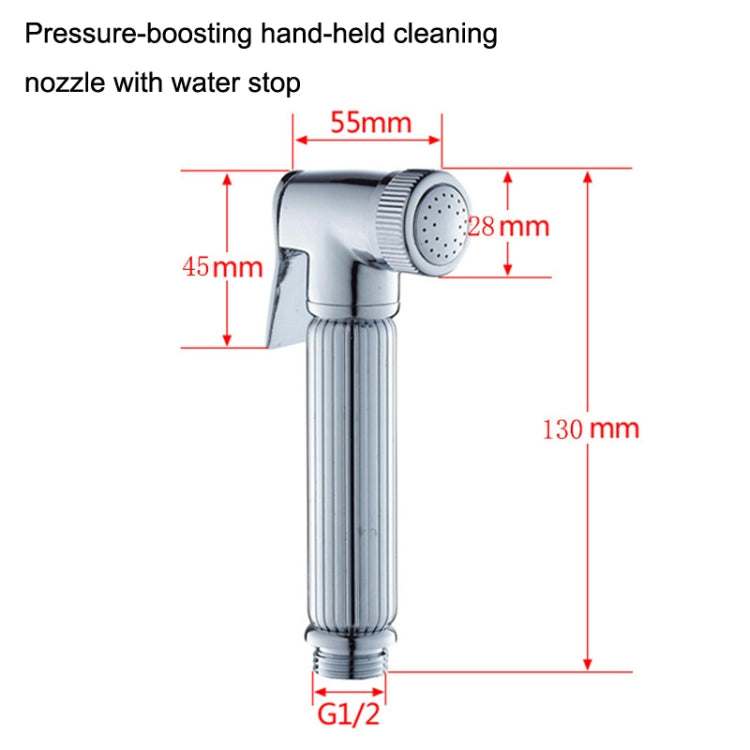 Multifunctional Wome Washers Pressure With Water Stop Woman Wash Nozzle, Style: Black Antique