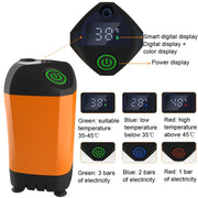 Outdoor Bath Artifact Field Dormitory Simple Electric Shower, Specification: Digital Display 4400mAh