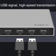 8K KYSW59 60HZ DP USB KVM Switch 2-in-1 Computer Sharing Device