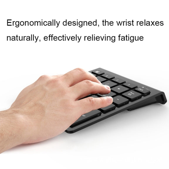 BT302 28 Keys Laptop Mini Wireless Keyboard, Spec: Bluetooth (Black)