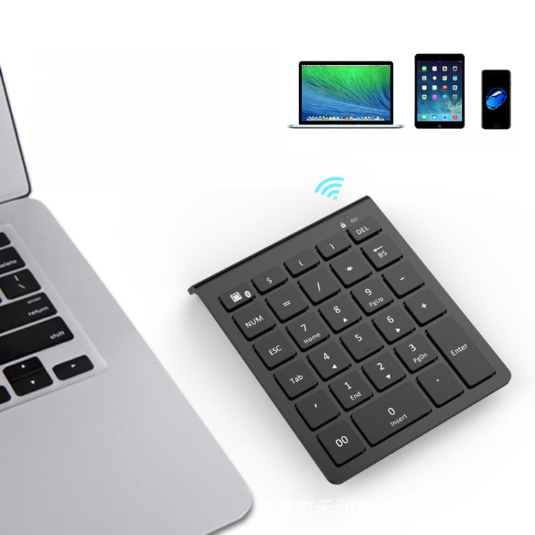 BT302 28 Keys Laptop Mini Wireless Keyboard, Spec: 2.4G (Black)
