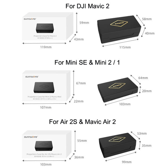 Sunnylife M2-SN9355 Blade Propeller Portable Storage Box For DJI Air 3 / Mavic 2