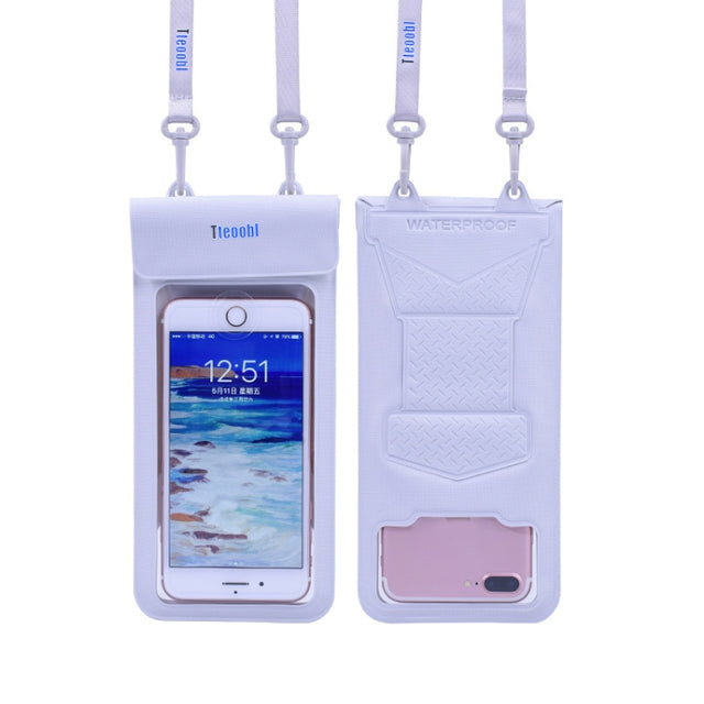 Tteoobl  30m Underwater Mobile Phone Water-resistant Bag, Size: Large(Grey)