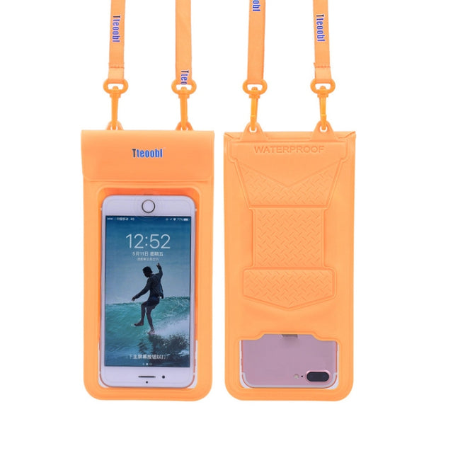 Tteoobl  30m Underwater Mobile Phone Water-resistant Bag, Size: Small(Yellow)