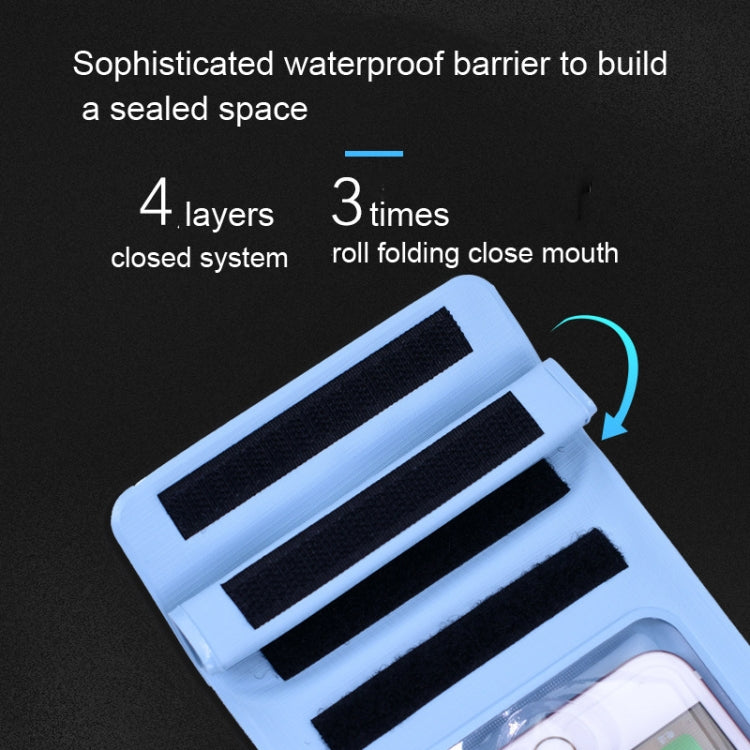 Tteoobl  30m Underwater Mobile Phone Water-resistant Bag, Size: Small(White)