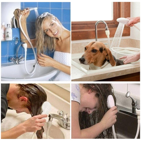 Round Shape High Pressure Handheld Shower Head Water Saving Bathroom Accessories