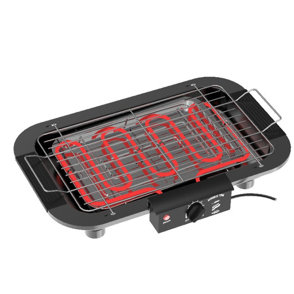 1800W Electric Grill Home BBQ Grill, EU Plug(Black)