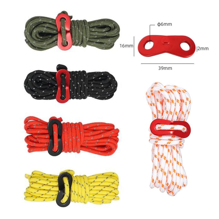 4 PCS / Set CLS Outdoor Camp Reflective Wind-Proof Camping Support Rod(Red)